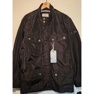NWOT Tommy Bahama Men Jacket Black L Island Crafted Utility Sportswear Outerwear